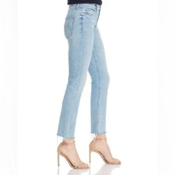 Mother The Mid Rise Dazzler Ankle Fray Reading by the Pool Size 26 - Picture 2 of 8